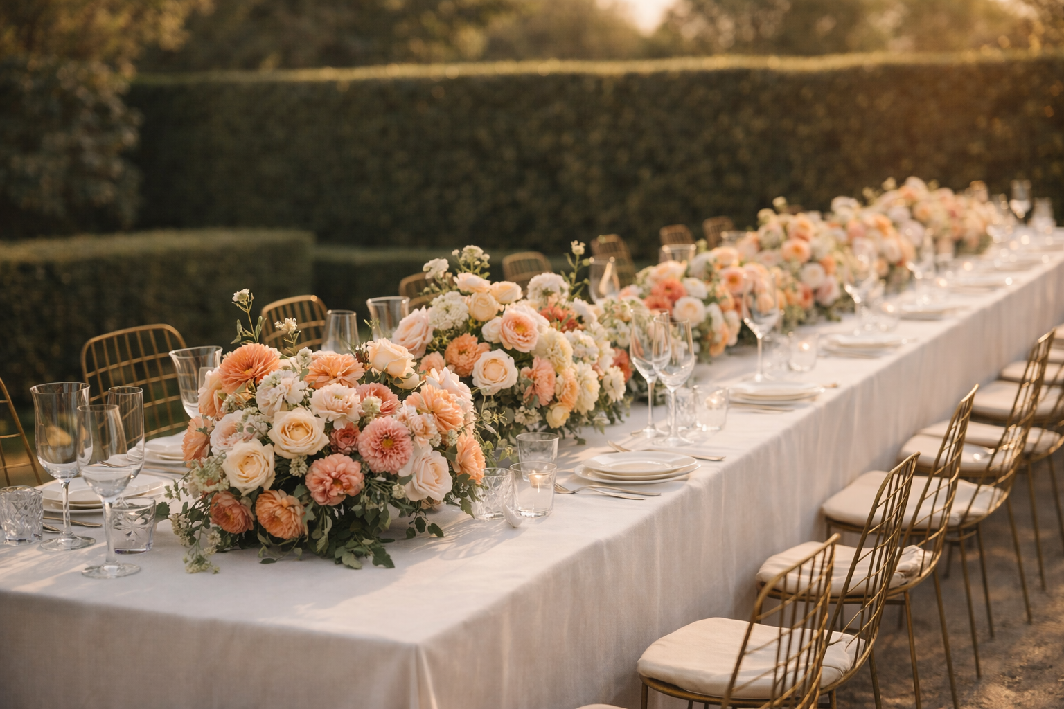 Finished floral installation