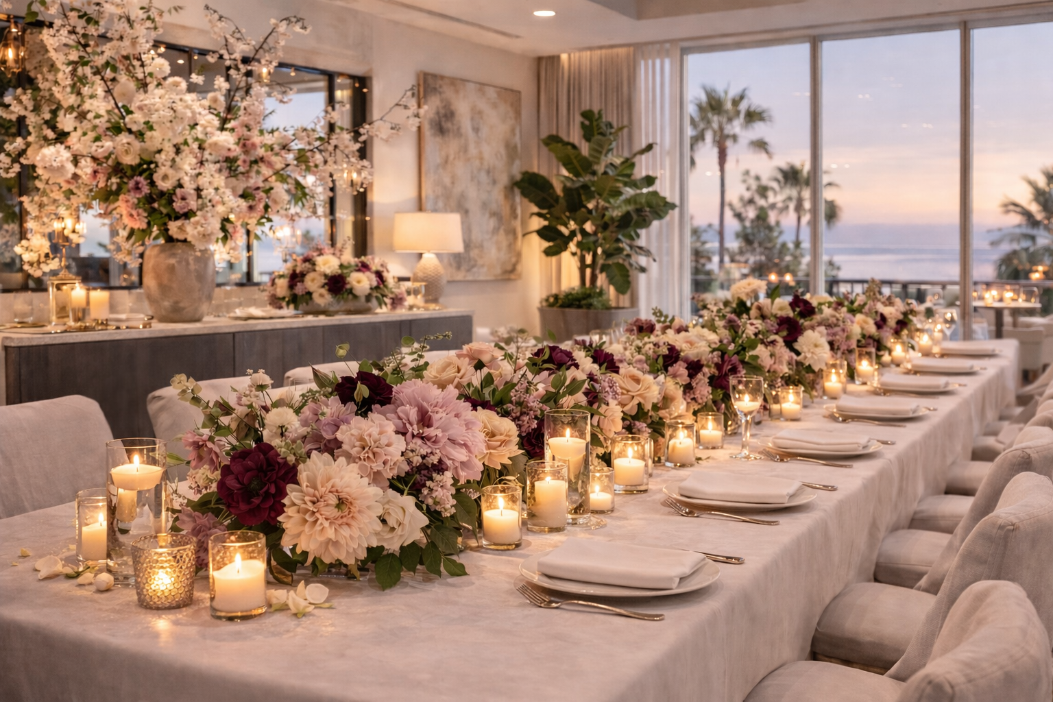 Interior floral installation